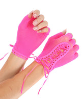 Netz-Schnürhandschuhe
